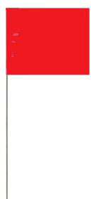 5 X 8 INCH RED SURVEY FLAG