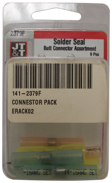 SOLDER SEAL BUTT CONNECTOR ASSORTMENT - 9 PACK