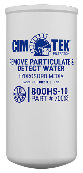 800 HYDROSORB SERIES FUEL TRANSFER FILTER WITH WATER REMOVAL-  HIGH VOLUME 1" FLOW - 10 MICRON