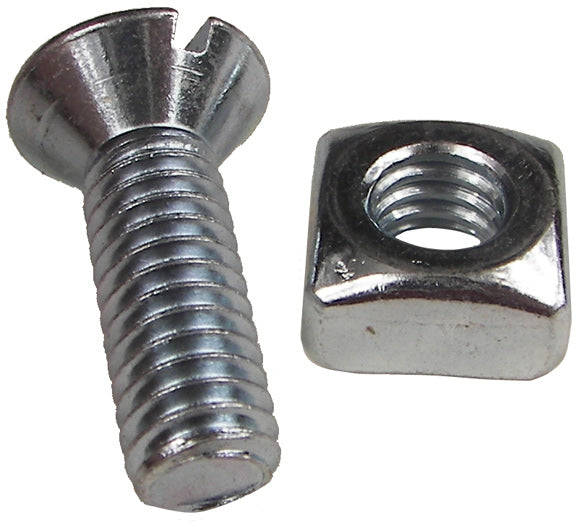 BOLT 5/16X1" FH WITH SQ NUT PLATED