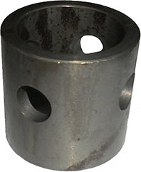 WELD-ON MALE MOUNTING TUBE FOR TRAILER JACKS - HAS 2" O.D. AND 9/16" HOLE
