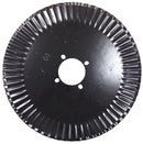 20 INCH X 4.5 MM RIPPLE COULTER WITH 4 SLOTTED HOLES ON 5 AND 5-1/4 INCH CIRCLE