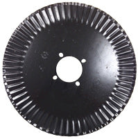 20 INCH X 4.5 MM RIPPLE COULTER WITH 4 SLOTTED HOLES ON 5 AND 5-1/4 INCH CIRCLE