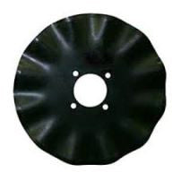 17 INCH X 4 MM 13 WAVE COULTER WITH 8 HOLES ON 5 AND 5-1/4 INCH CIRCLE
