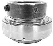 INSERT BEARING WITH LOCK COLLAR - 1" BORE  -WIDE INNER RING - GREASABLE