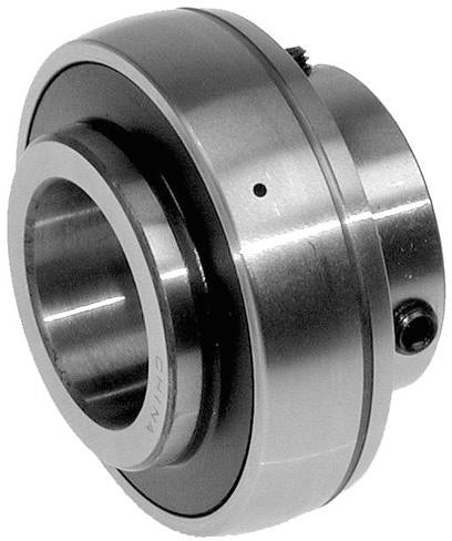 INSERT BEARING WITH SET SCREW - 2-7/16" BORE  -WIDE INNER RING - GREASABLE