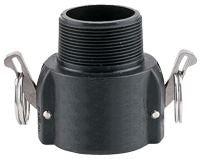 AGSMART B SERIES 1-1/2" POLY FEMALE COUPLER X MALE PIPE THREAD