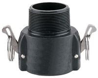 AGSMART B SERIES 3" POLY FEMALE COUPLER X MALE PIPE THREAD