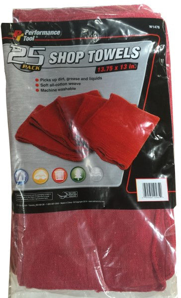 25 PACK SHOP RAGS