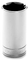 1-1/8 INCH X 6 POINT DEEP WELL IMPACT SOCKET - 1/2 INCH DRIVE