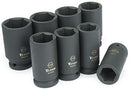 8 PC 3/4" DRIVE SAE DW IMPACT SOCKET SET