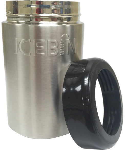 12OZ STAINLESS CAN HOLDER WITH CAP