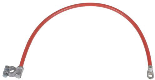 29 INCH 2 AWG BATTERY CABLE WITH TOP POST 90 X 3/8 EYELET CONNECTIONS