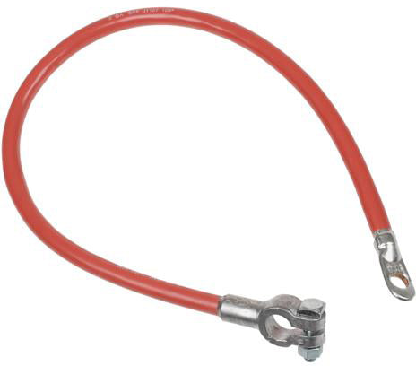 31 INCH 2 AWG BATTERY CABLE WITH TOP POST STRAIGHT X 7/16 EYELET CONNECTIONS