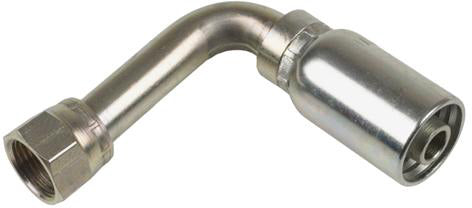 3/8 INCH HOSE X 3/4 INCH - 16 JIC FEMALE ELBOW - 90 SWIVEL