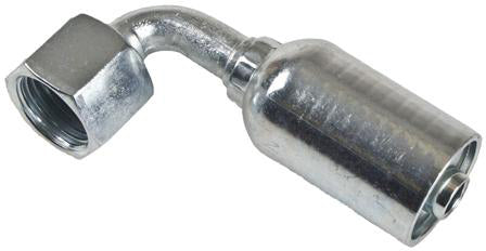 1/2 INCH HOSE X 1 INCH - 14 ORFS FEMALE ELBOW - 90 SWIVEL