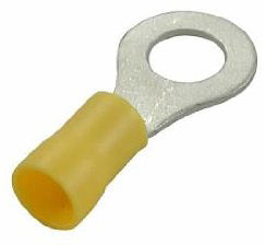 RING TERMINAL INSULATED YELLOW 12-10AWG 5/16" 12PK
