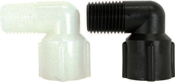 1/2 INCH X 1/2 INCH MNPT X FNPT  POLY STREET ELBOW - 90