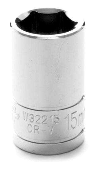 15MM X 6 POINT STANDARD IMPACT SOCKET - 1/2 INCH DRIVE