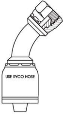 BSPP FEMALE 45 DEGREE BEND WITH 3/8 INCH THREAD FOR 3/8 INCH HOSE